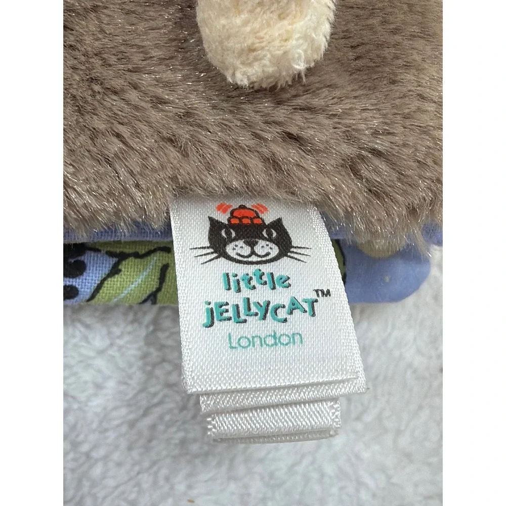 Jellycat Sleepy Monkey Soft Cloth Book Unisex Brown Crinkle Plush Sensory Toy